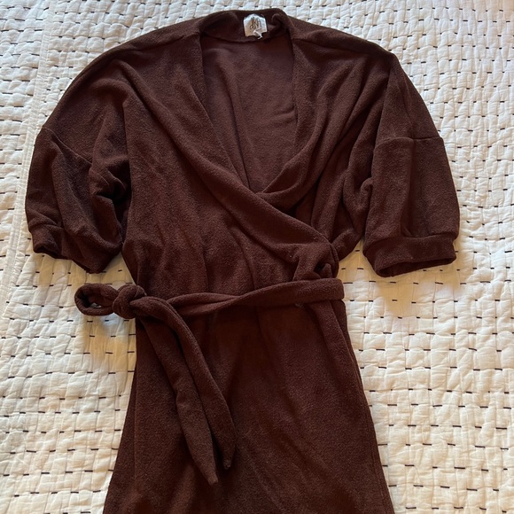 Anthropologie Wrap Mini Dress - Picture 7 of 8